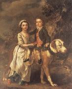 Thomas Gainsborough Portrait of Elizabeth and Charles Bedford china oil painting artist
